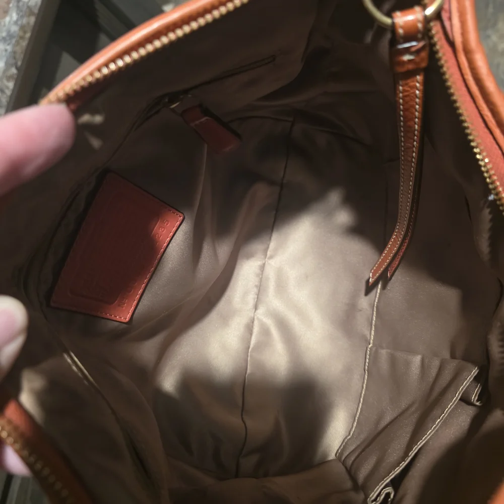 Coach Ergo Pleated Hobo Bag, style number 12235 In Burnt Orange. - Picture 10 of 11